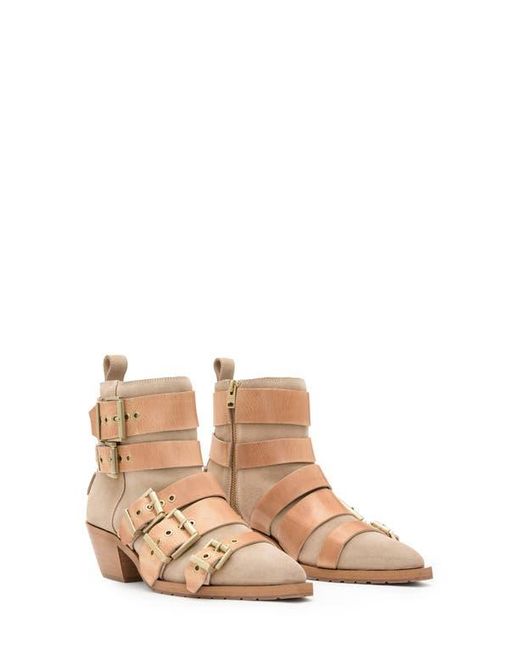 AllSaints Natural Jane Buckle Bootie