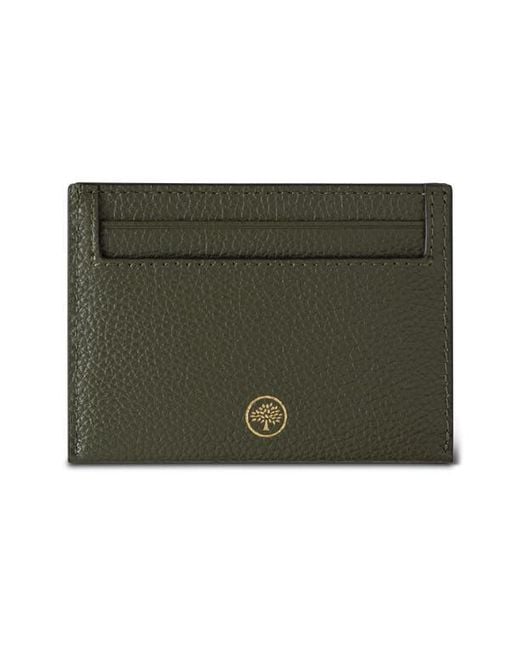 Mulberry Gray Leather Card Case