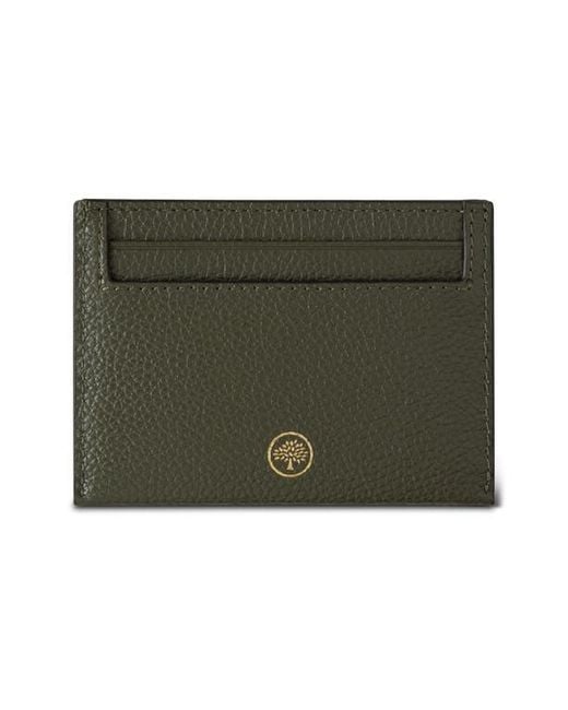 Mulberry Gray Leather Card Case