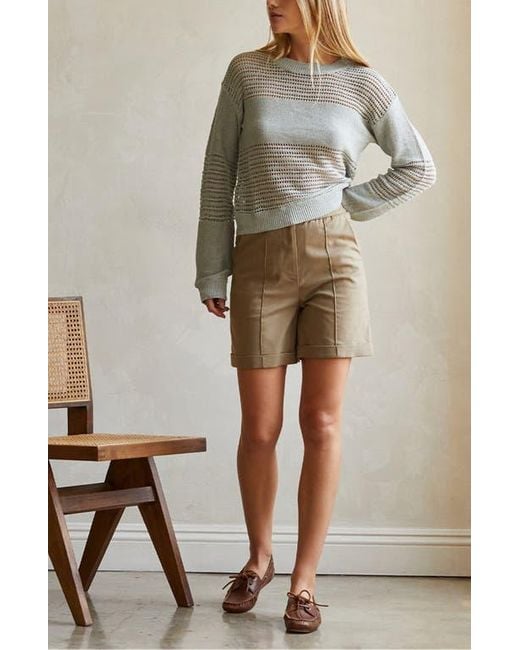 Crescent Multicolor Netted Pullover Sweater
