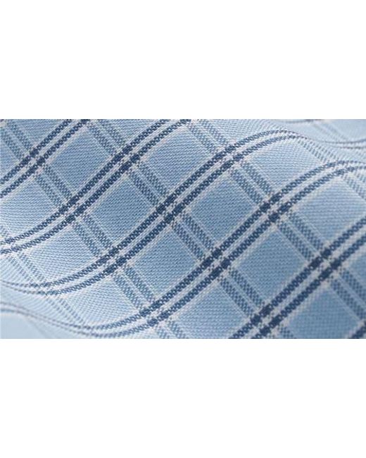 Brooks Brothers Blue Non-Iron Check Cotton Stretch Oxford Button-Down Shirt for men