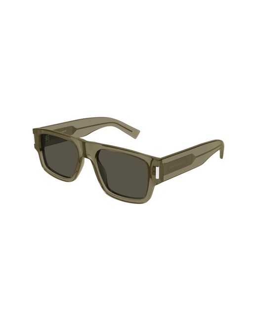 Saint Laurent Green 54mm Square Sunglasses for men