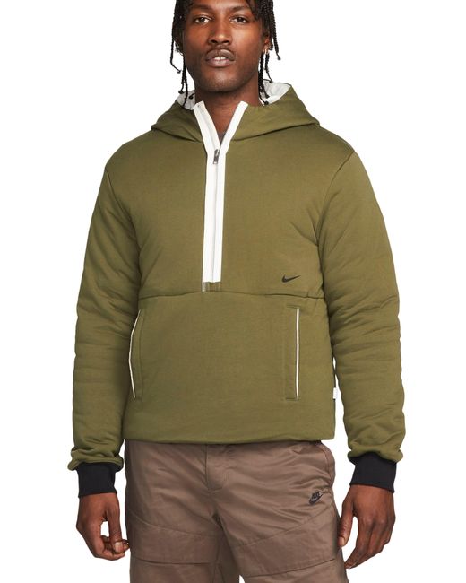 Nike Sportswear Style Essentials+ Half Zip Hoodie in Green for Men | Lyst
