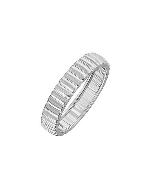 Bony Levy White 14K Fluted Stackable Band Ring