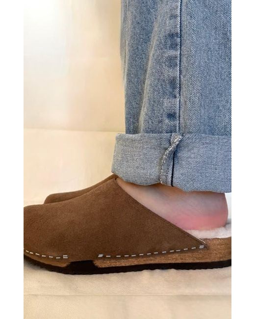 KUNSTEN Multicolor Ella Genuine Shearling Lined Clog