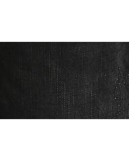 Purple Brand Black Hotfix Logo Skinny Jeans for men