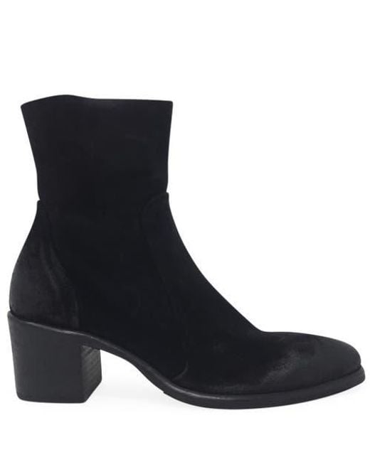 Madison Maison Black Distressed Ankle Boot