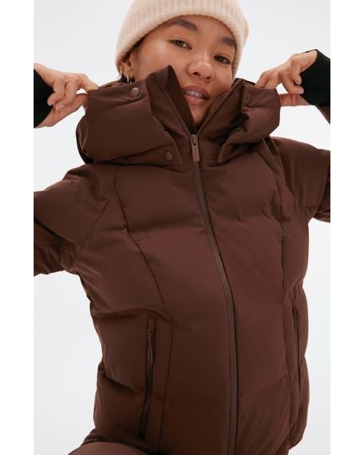 Halfdays Brown Georgie Puffer Jacket