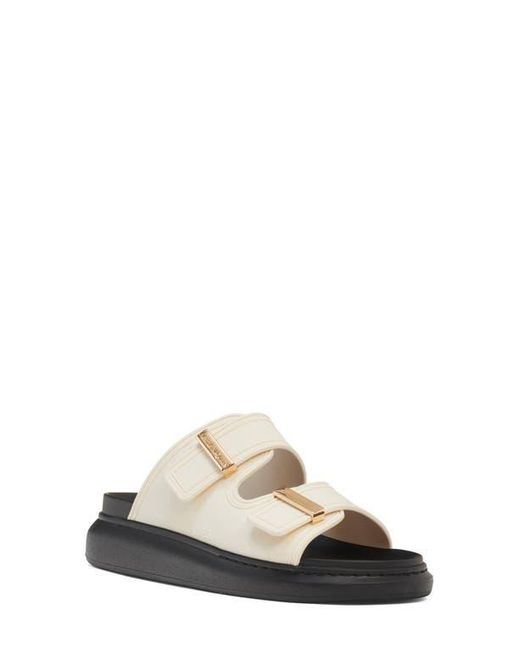 Alexander McQueen Black Hybrid Slide Sandal