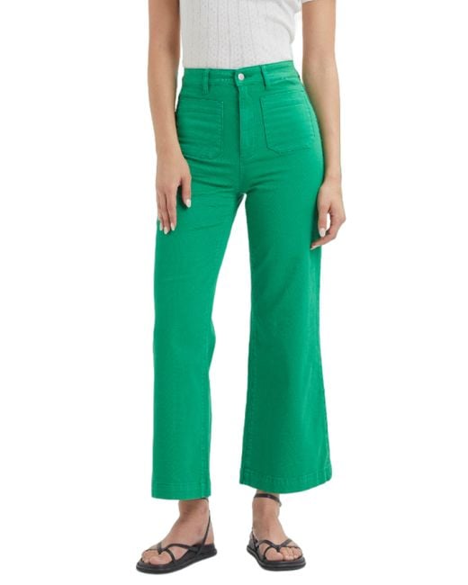 Rolla's Sailor High Waist Wide Leg Jeans in Green | Lyst