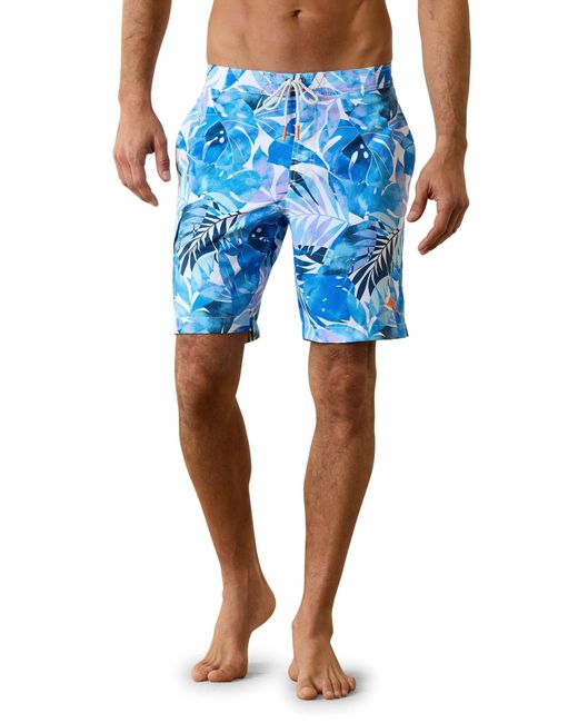 Tommy Bahama Blue Baja Palma Fresca Swim Trunks for men