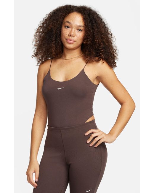 Nike Brown Sportswear Camisole Bodysuit