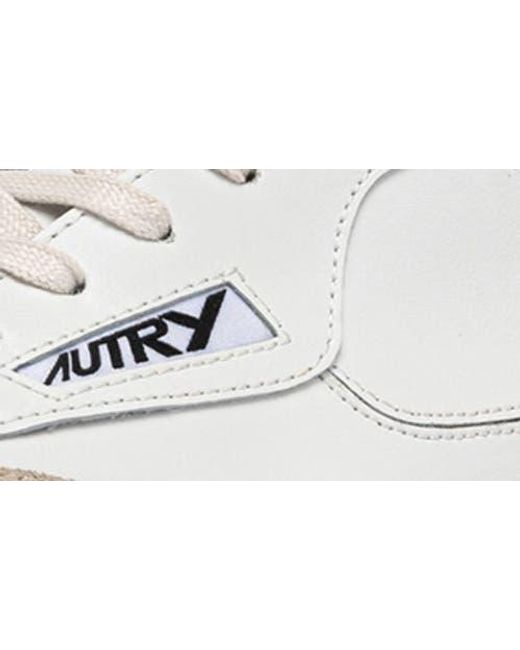 Autry White Windscape Low Leather Sneaker