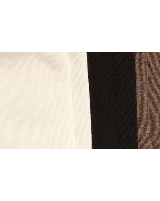 Nordstrom Black Assorted 3-Pack Socks