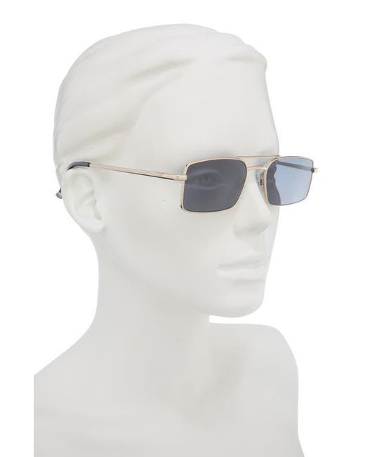 BP. Blue Gradient Rectangular Aviator Sunglasses