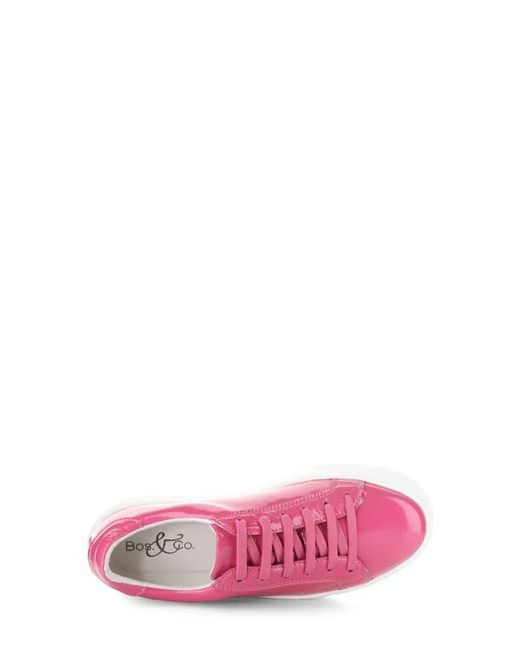 Bos. & Co. Pink Maya Platform Sneaker