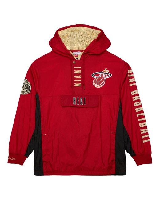 Mitchell Ness Miami Heat Team Og 2.0 Vintage Logo Anorak