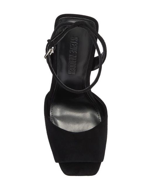 Steve Madden Black Lilac Ankle Strap Sandal