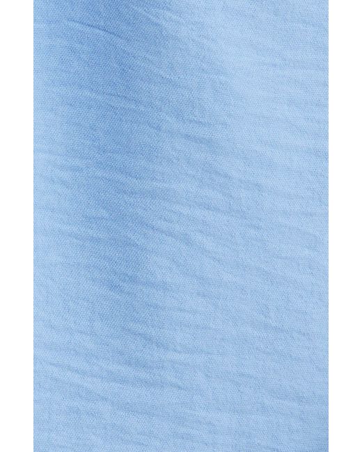 Halogen® Blue Halogen(r) Flutter Sleeve Tie Waist Dress