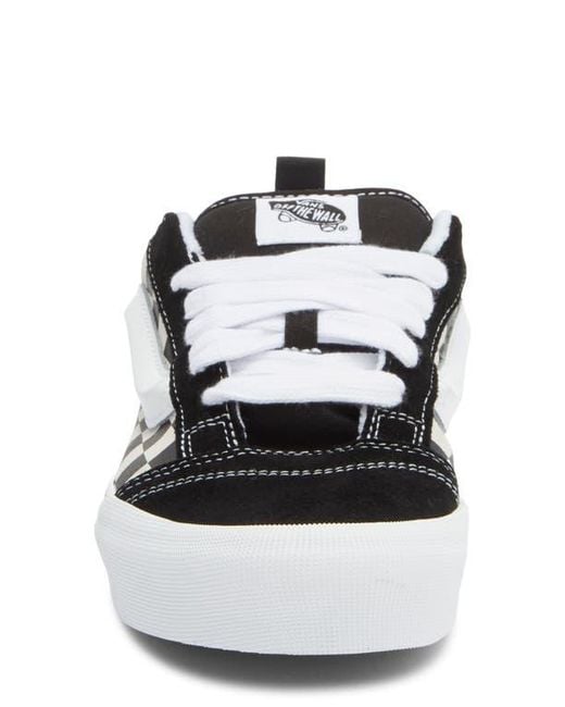 Vans White Knu Skool Suede Low Top Sneaker