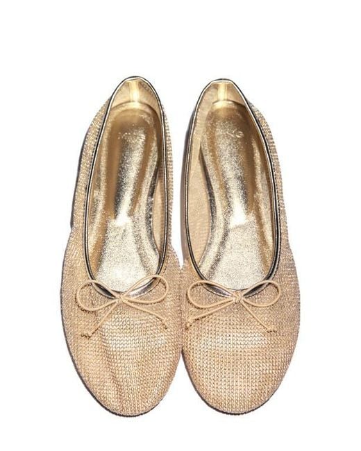 Mango Natural Mesh Ballerina Flat