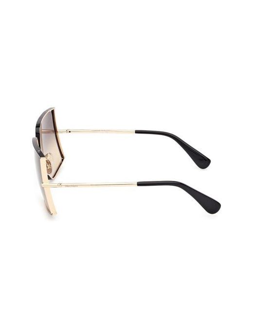 Max Mara Pink 68Mm Gradient Oversize Rectangular Sunglasses