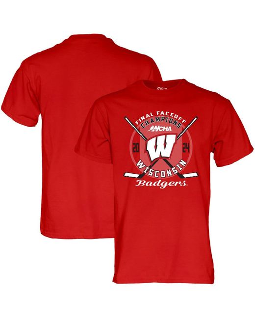 Blue 84 Red Unisex Wisconsin Badgers 2024 Wcha Hockey Conference Tournament Champions T-shirt At Nordstrom