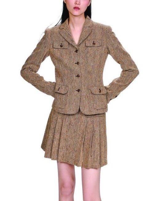 Anna Sui Natural Herringbone Jacket