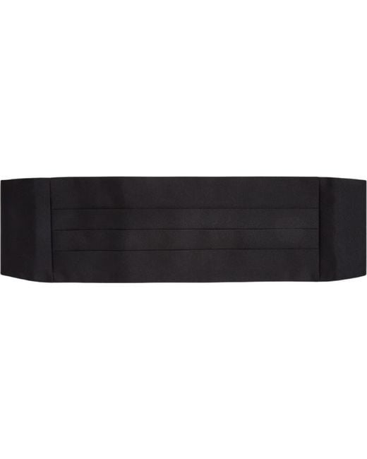 Robert Talbott Black Baldwin Grosgrain Cummerbund for men