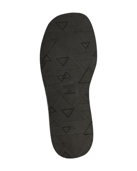SCHUTZ SHOES Black Wavy Ankle Strap Platform Sandal