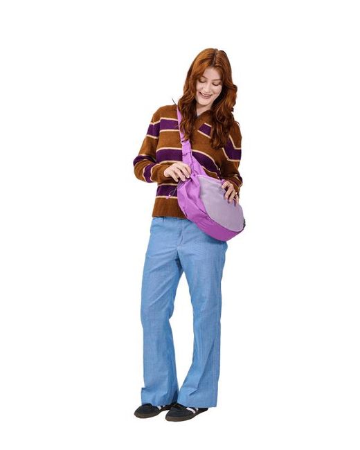 BABOON TO THE MOON Purple Crescent Crossbody Big 8L