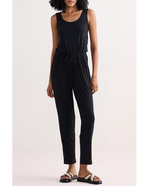 REISTOR Blue Relaxed Drawstring Jumpsuit