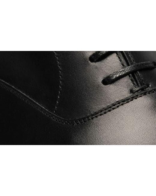 Morjas Black The Cap Toe Oxford for men
