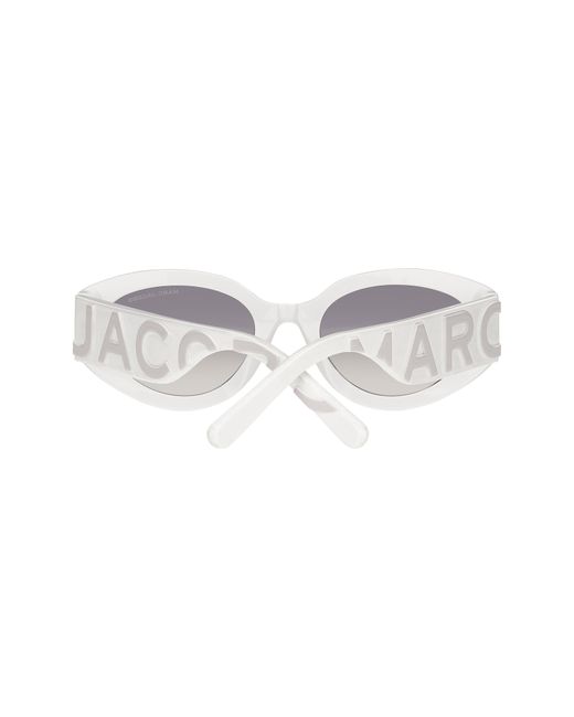 Marc Jacobs White 54mm Round Sunglasses