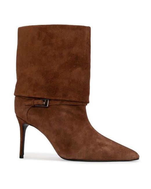 Black Suede Studio Brown Simone 80 Suede Boot