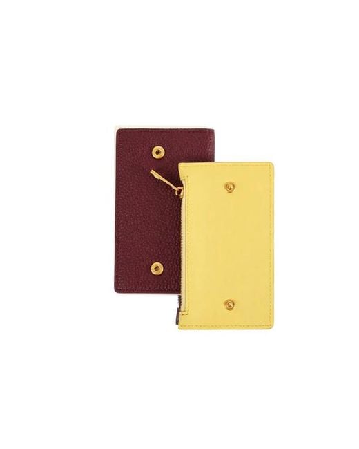 Esterah Yellow Modular Leather Wallet