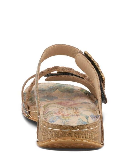 Spring Step Brown Astra Slide Sandal