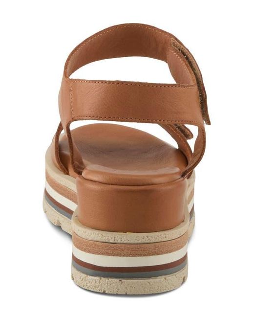 Spring Step Brown Hileman Platform Sandal