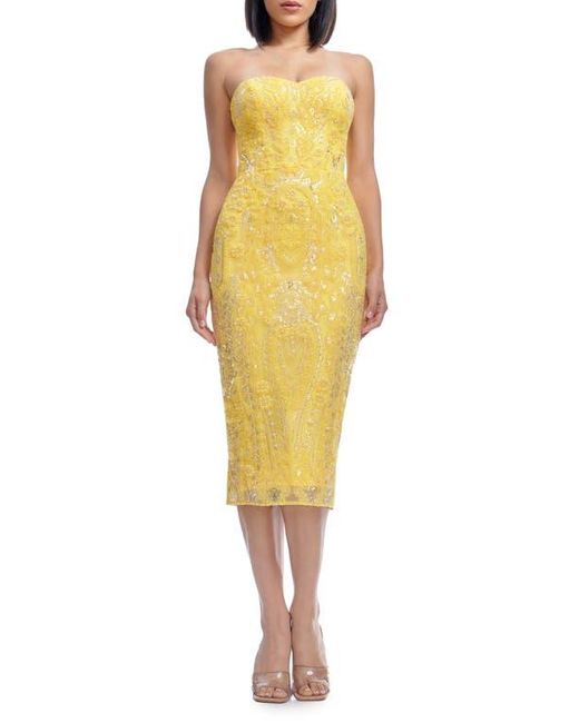 strapless open back dress Karla Gown – Dress the Population main image 0