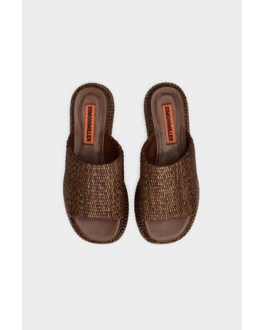 Simon Miller Brown Raffia Cloudy Platform