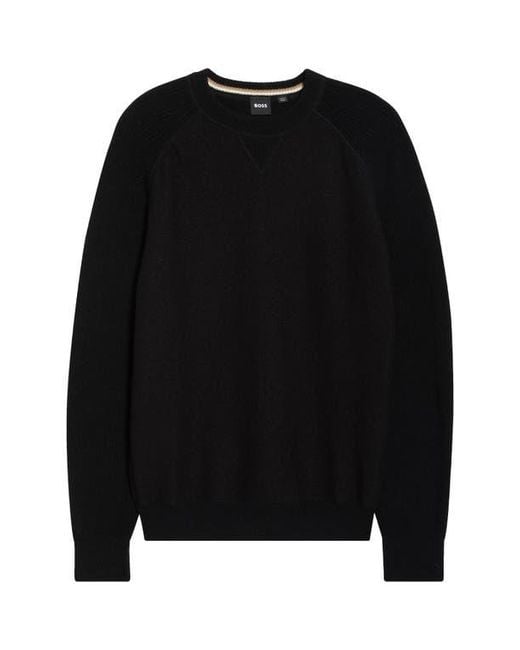 Boss Black Hero Wool Crewneck Sweater for men