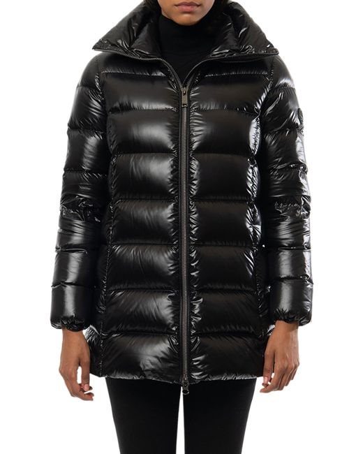 The Recycled Planet Company Sade Recycled Down Puffer Coat in Black | Lyst
