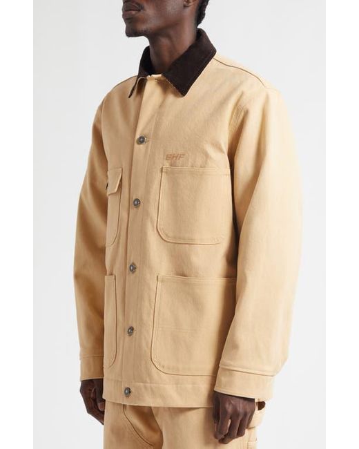 Sky High Farm Natural Gender Inclusive Cotton Canvas Chore Coat for men