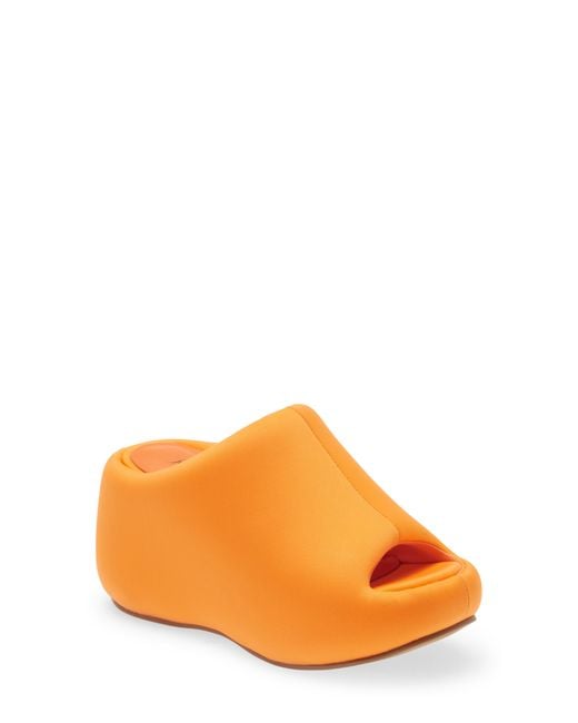 Jeffrey Campbell Orange Cruiser Platform Slide Sandal