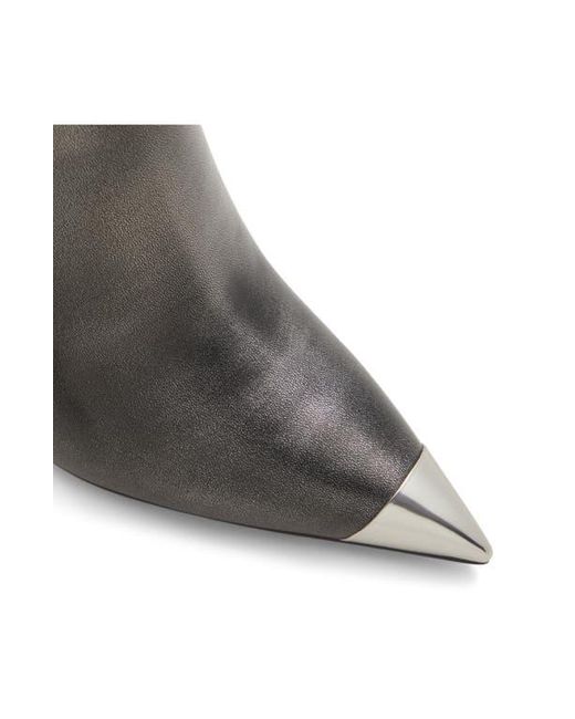 ALDO Gray Nilita Pointed Cap Toe Bootie