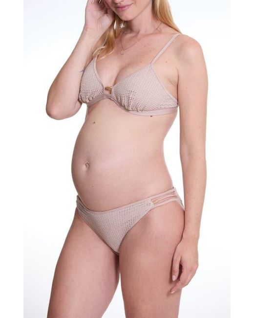 Cache Coeur Pink Milos Triangle Maternity Bikini