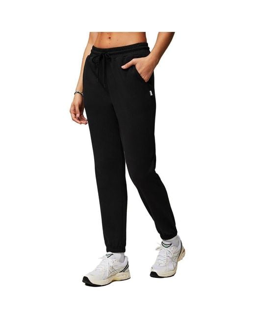 Fabletics Black Year Round Terry High-Waisted Sweatpant