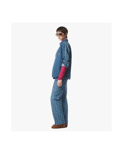 MCM Blue Monogram Jacket