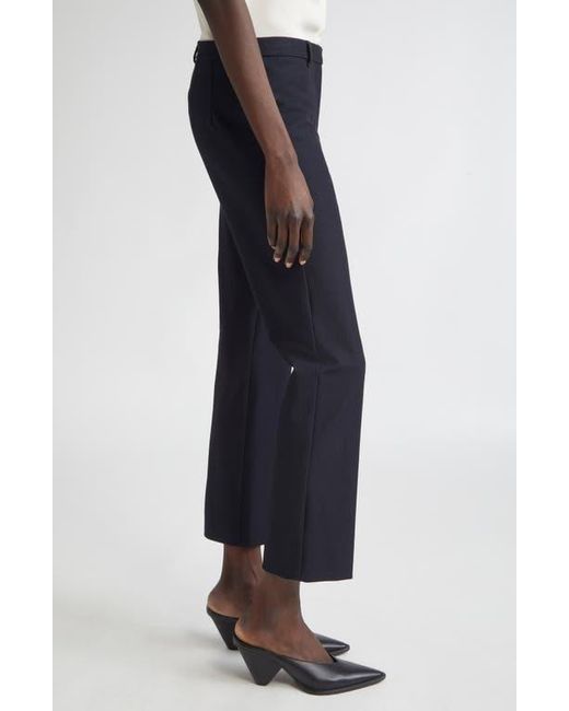 Max Mara Blue Umanita Stretch Twill Ankle Pants