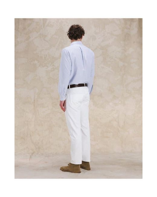 Fortela White 356 Jaky Japan Selvedge 5-Pocket Regular Fit Denim for men